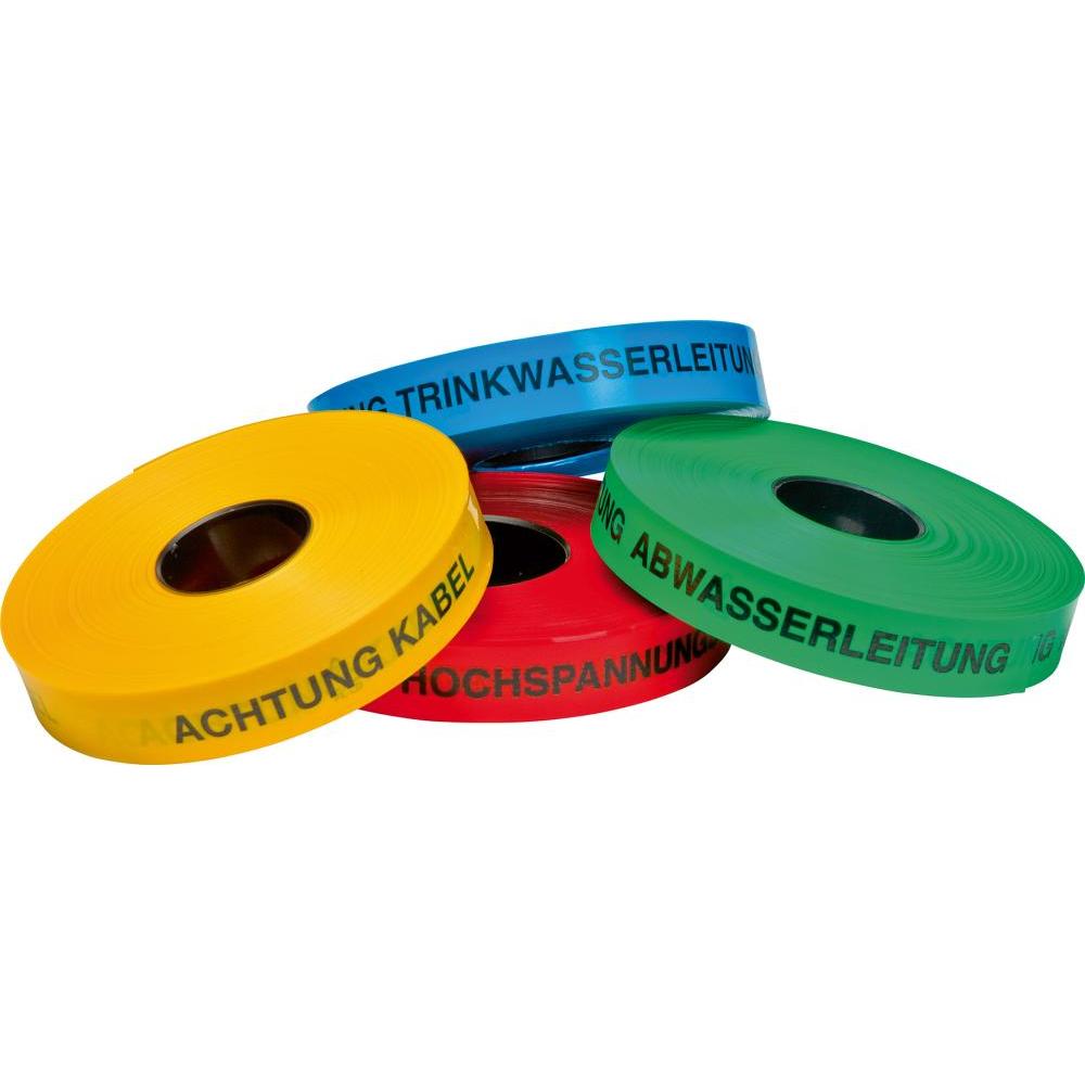 Multicoll, Sicherheitskennzeichnung, Trassenwarnband Aufdruck Achtung Gasleitung Breite 40 mm Länge 250 m gelb