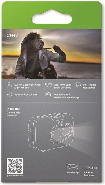 Actual product image GP Batteries GP Discovery Headlamp CH42 (200 lm)