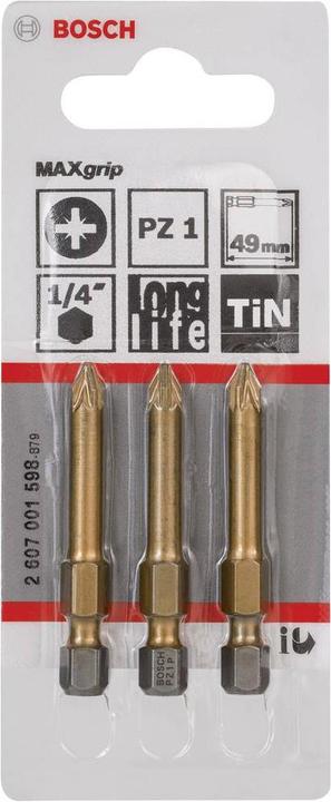 Actual product image Bosch Professional Zubehör Cross-recess bit PZ 1 Accessor (Cross Pozidriv PZ)