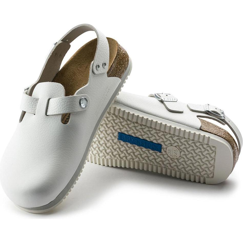 Thumbnail - Birkenstock, Unisex, Hausschuhe, Tokio Super Grip Naturleder Normal, Weiss, (45)