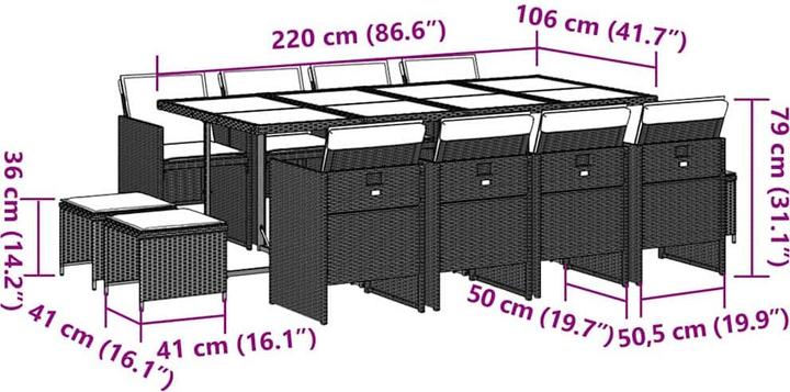 Actual product image vidaXL Kalama (220 cm)