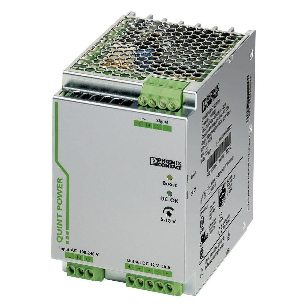 Phoenix Contact, Mobiele stroomverdelers, Top-rail voedingseenheid (DIN-rail)