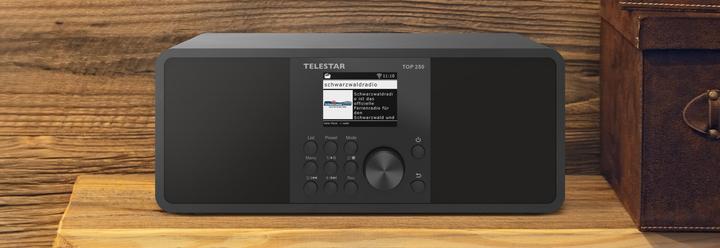 Image du produit Telestar TOP 250 DAB+ Internetradio schwarz (VHF, Webradio, DAB+ DAB, WiFi, Bluetooth)