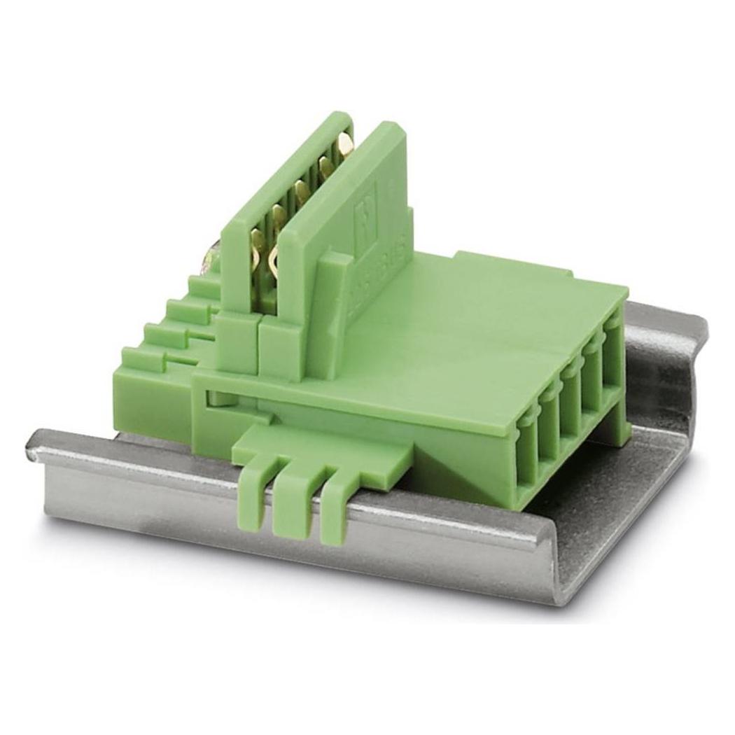 Phoenix Contact Tragschienenverbinder ME 22,5, Elektronikkabel + Stecker, Grün