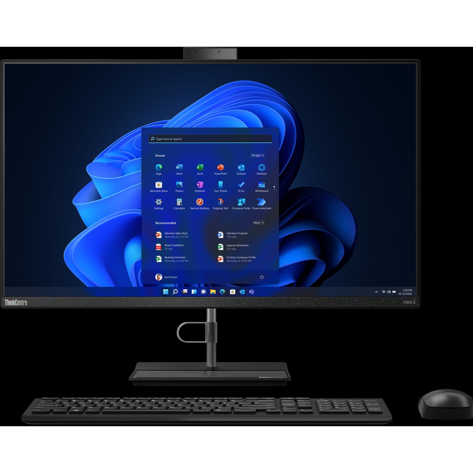 Lenovo ThinkCentre neo 30a 27 Gen 4 (Intel Core i5-13420H, 16 GB, 256 GB, Intel UHD Graphics), PC, S