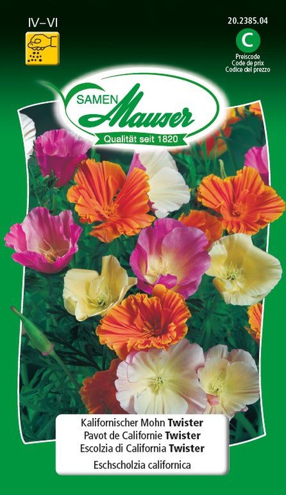 Image du produit Samen Mauser La tornade du pavot de Californie (Graines de fleurs)