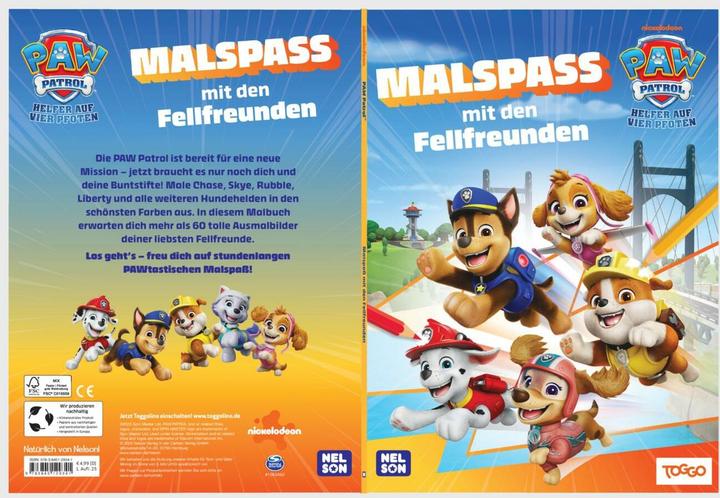 Actual product image PAW Patrol Kindergartenheft: Malspass mit den Fellfreunden