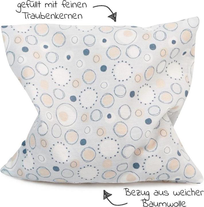 Actual product image Grünspecht Grape seed pillow (12 x 12 cm)