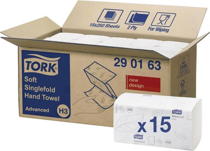 Produktbild Tork Papierhandtücher 2 lagig 15 Pc (1 x)