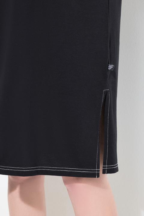 Produktbild Ulla Popken Bigshirts, 2er-Pack, Blätter/uni, V-Ausschnitt, Halbarm (46, 48)