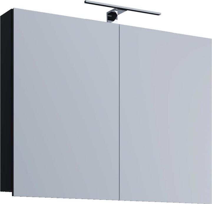 Productafbeelding VCM Houten Badkamermeubels Spiegelkast Badinos 80 cm (80 x 12 x 59 cm)