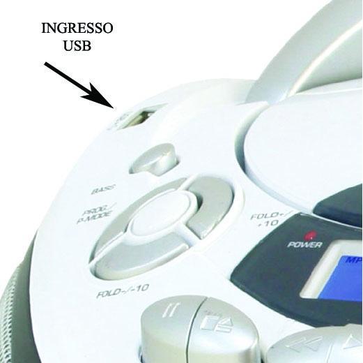 Produktbild Majestic Neu AH-2387R MP3 USB Personal CD Player Schwarz, Weiss