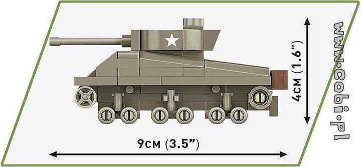 Produktbild Cobi 3089 - 103 PCS HC WWII /3089/ SHERMAN M4A3