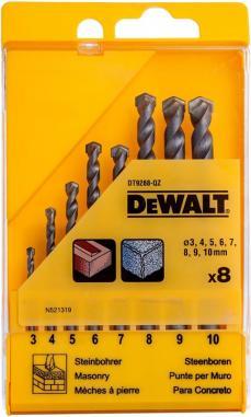 Produktbild DeWalt WANDBOHRER-BOHRER-SET. 8 Teile KASTEN (3mm → 10mm)