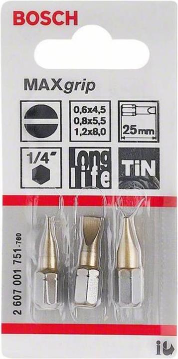 Immagine prodotto Bosch Professional Zubehör Punta scanalata 4,5 mm, 5,5 mm, 8 (8 mm, 4,5 mm, 5,5 mm)