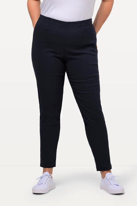 Produktbild Ulla Popken Bengalinhose Sienna, schmales Bein, Gummibund, Stretch (62)