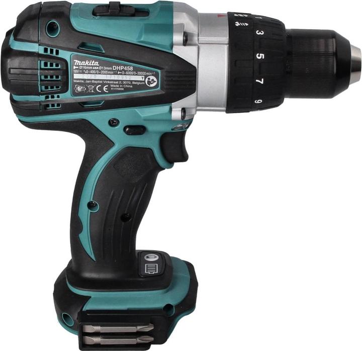 Productafbeelding Makita DHP 458 RM1 Accu klopboormachine 18 V 91 Nm + 1x accu 4.0 Ah + lader (Oplaadbare batterij)