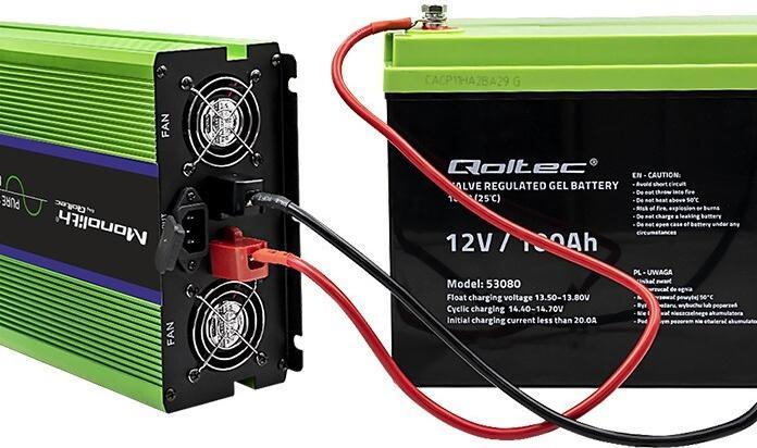 Actual product image Qoltec 51945 Pure Sine Wave Inverter