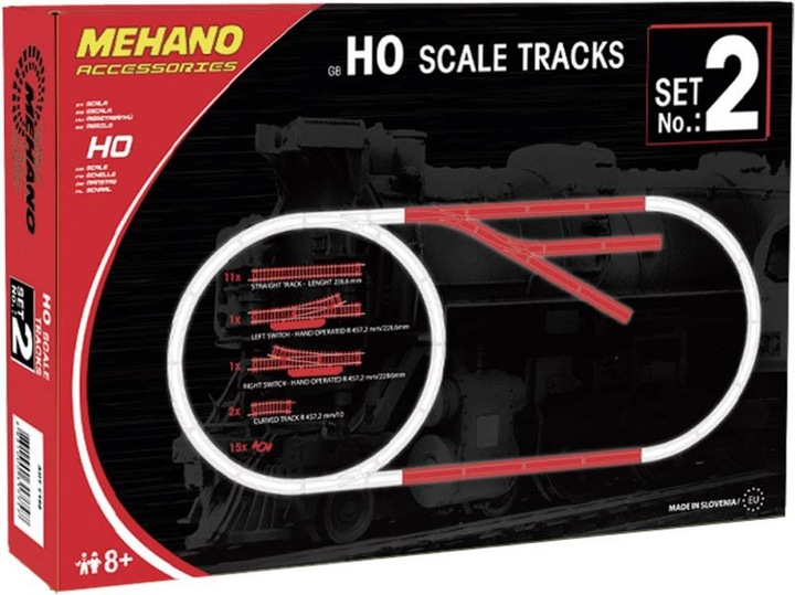 Image du produit Mehano 58545 H0 Coffret de complément de voies (Piste H0)