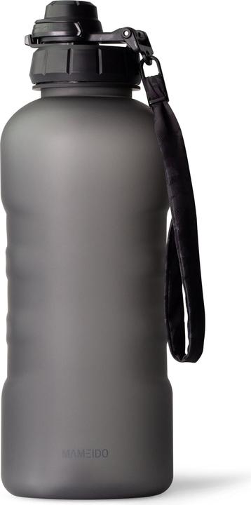 MAMEIDO Trinkflasche mit Strohhalm (2 l)