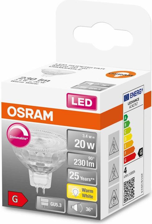 Image du produit Osram Led Superstar Mr16 (GU5.3, 230 lm, 6x)