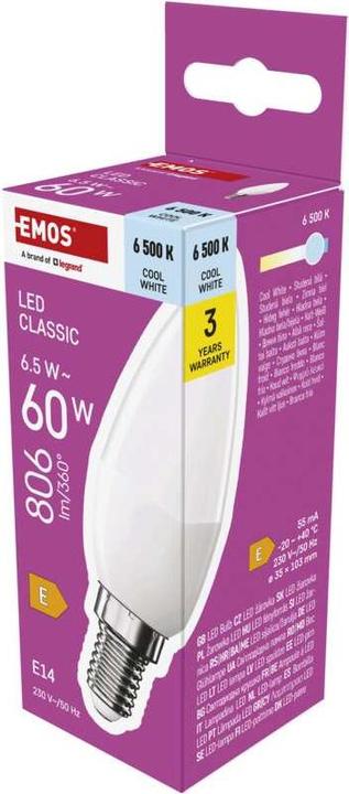 Image du produit Emos Bougie classique (E14, 806 lm, 1 x)