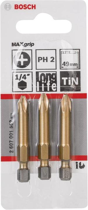 Produktbild Bosch Professional Zubehör Kreuzschlitz-Bit PH 2 Accessor (Kreuz Phillips PH)