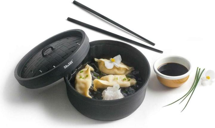 Produktbild Ibili Dampfkorb mit Deckel 18 x 10 cm Zum schonenden Dampfgaren von Gemüse, Fisch usw. (18 cm, Metall)