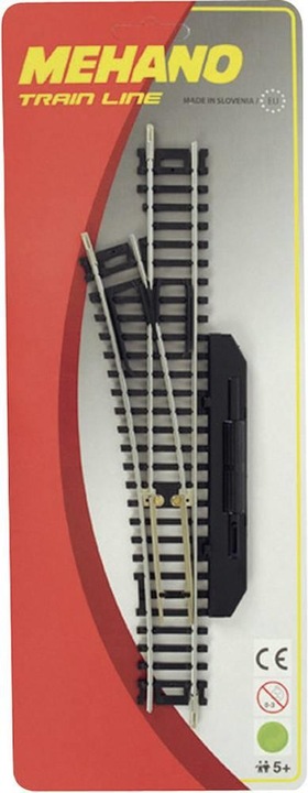 Actual product image Mehano 58282 H0 Manual turnout, left