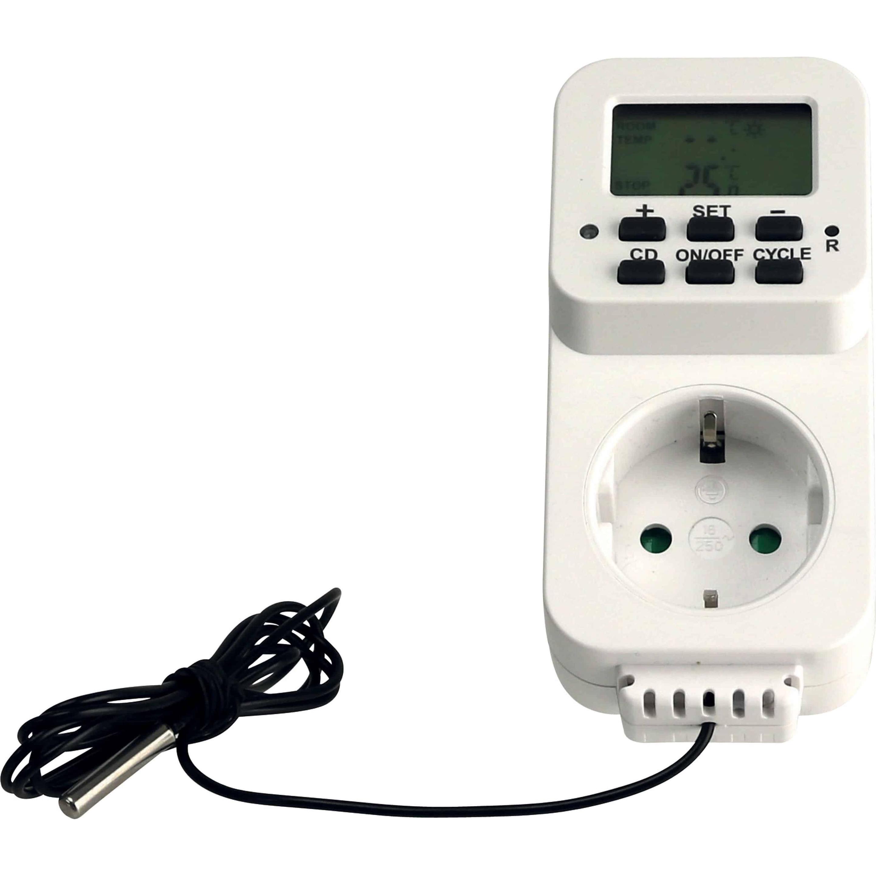 Thumbnail - Dayhome Steckdosenthermostat TGE-32B, weiss, Thermostat, Weiss