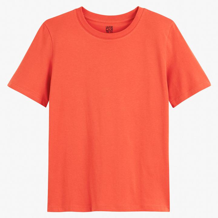 Image du produit La Redoute Collections T-Shirt mit rundem Ausschnitt und kurzen Ärmeln (M)