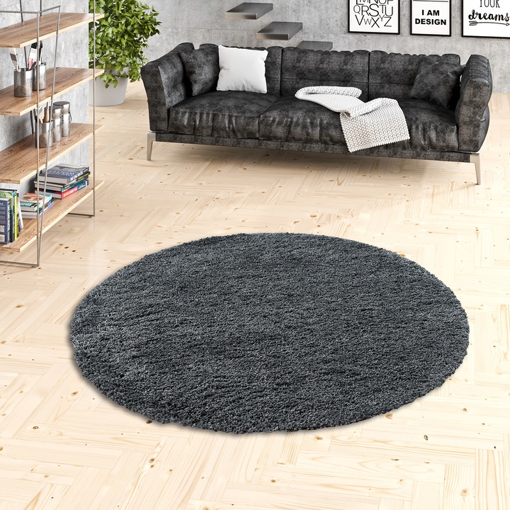 Produktbild Pergamon Hochflor Langflor Shaggy Teppich Luxury (Ø 200 cm)