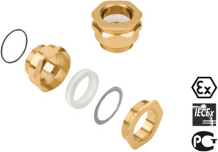 Actual product image Weidmüller Cable gland M50 brass