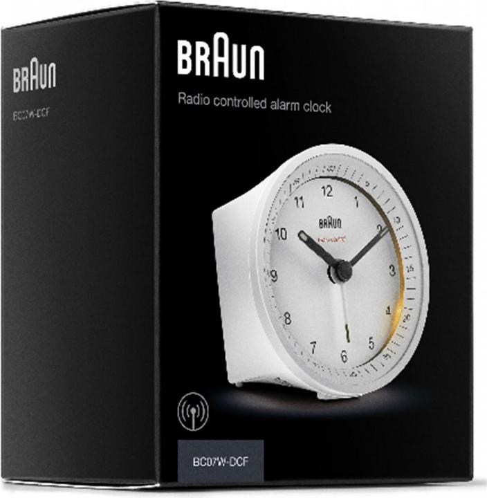 Actual product image Braun Classic radio-controlled alarm clock