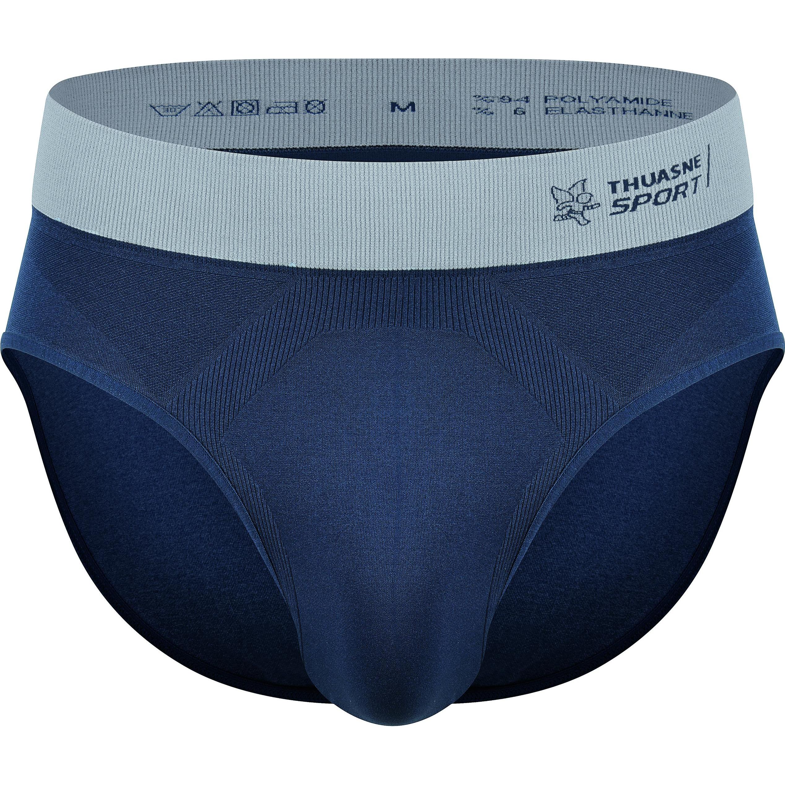 Thuasne, Herren, Unterhosen, seamless slip 2020, Blau, (XL, Einzelpack)