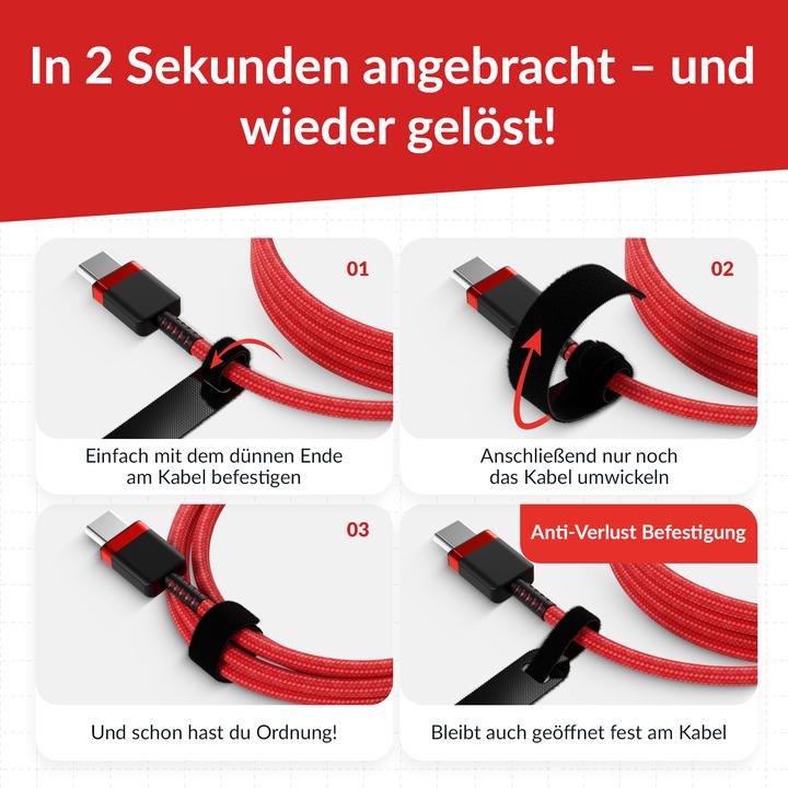 Immagine prodotto Label-the-cable LTC Klettkabelbinder ProBasic50er Set z Bündeln & Ordnen sch (Fascette in velcro, 170 mm, 50 pz.)