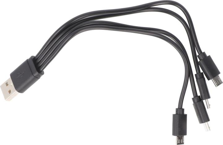 Actual product image Keeppower USB distributor type-A to 4 x Micro USB length: 0.2 m up to 2.1A (0.20 m, USB 2.0)