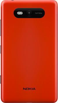 Actual product image Nokia Lumia 820 (8 GB, Red, 4.30", Single SIM, 4G)