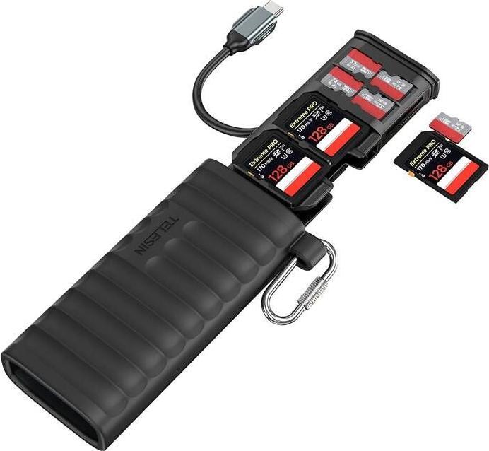 Actual product image Telesin Multifunctional card reader (USB 3.0, USB 3.1, USB-C)