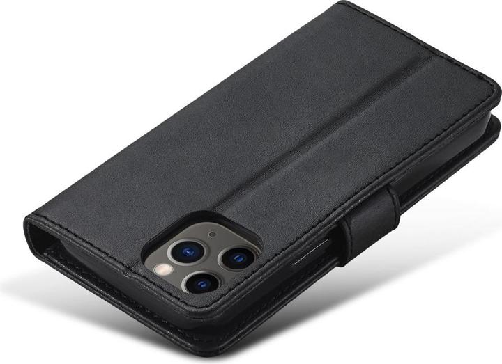 Actual product image Ueli Express iPhone 12 / iPhone 12 Pro book case Case genuine leather with card slot black (Apple iPhone 12 Pro, Apple iPhone 12)