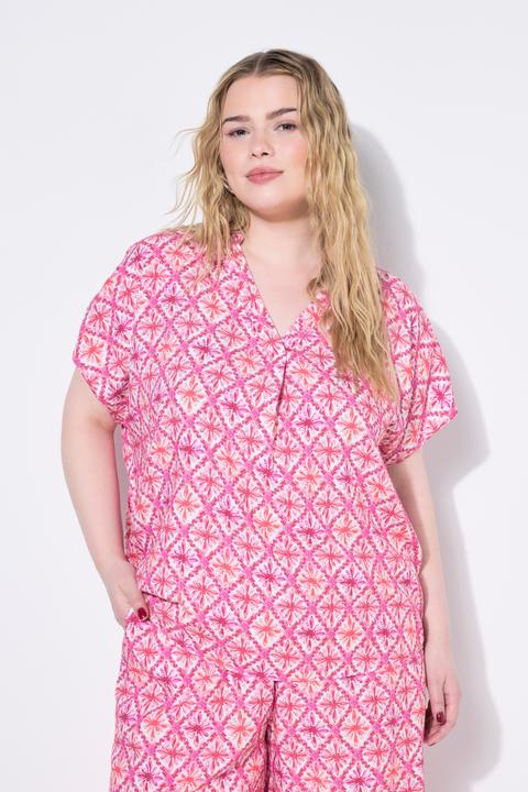 Produktbild Studio Untold Blusenshirt, oversized, Color Rautenprint (58)
