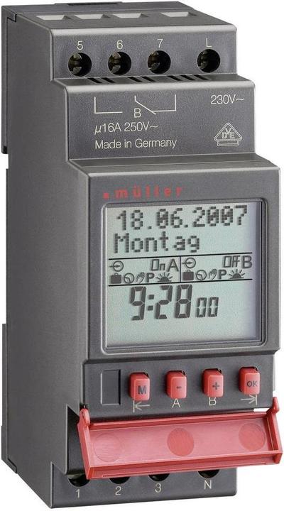 Produktbild müller Hutschienen-Zeitschaltuhr digi