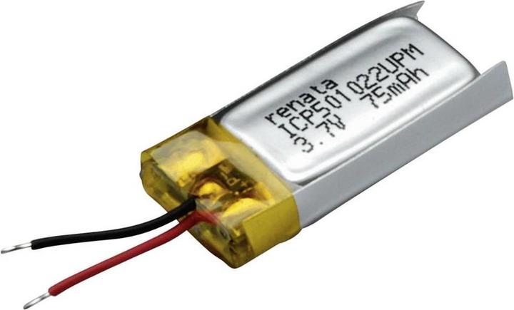 Produktbild Renata Spezial-Akku Prismatisch Kabel (3.70 V, 80 mAh)