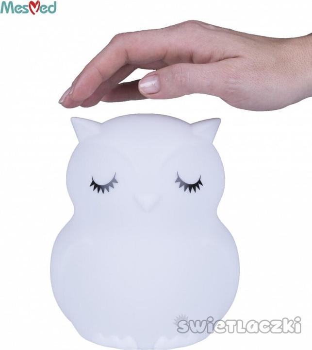 Actual product image MesMed Silicone Night Lamp mm013 Owl on Pultu