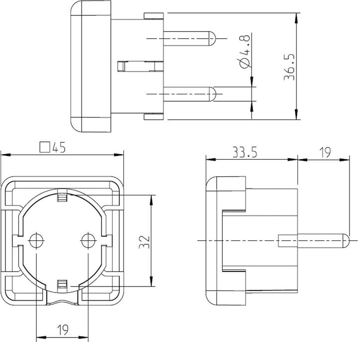 Immagine prodotto Bachmann Tipo Spina di rete elettrica (CEE 7/4)