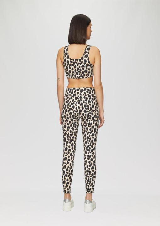 Actual product image S.Oliver T-Shirt Bustier Bustier mit Leo-Print (46)