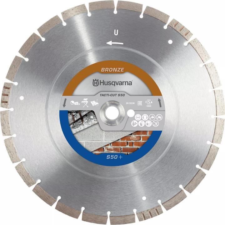 Actual product image Husqvarna Tacti Cut Nat / Droog Diamantzaagblad - 400 x 25,4 x 20mm - Concrete (1st)