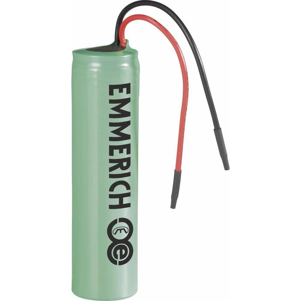 Emmerich Batteria speciale 18650 cavo Li-Io (1 pz., 18650, 2600 mAh), Batterie + pile