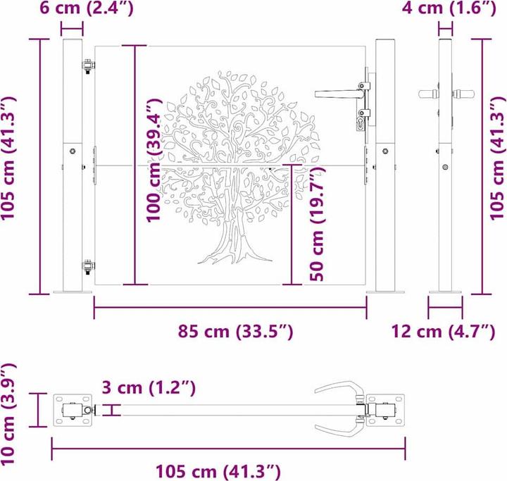 Produktbild vidaXL Gartentor