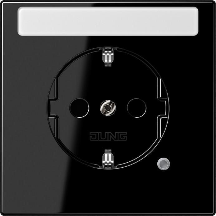 JUNG, Steckdose, Steckdose 1f sw glz LS UP m.BS IP20 BSF LS1520NAKOSW
